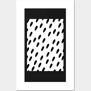 Black & White Polka Pattern Posters and Art